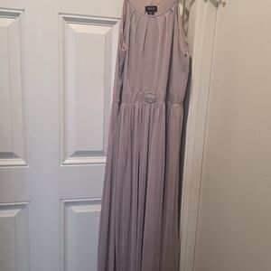 Adrianna Papell Lavender Maxi Dress